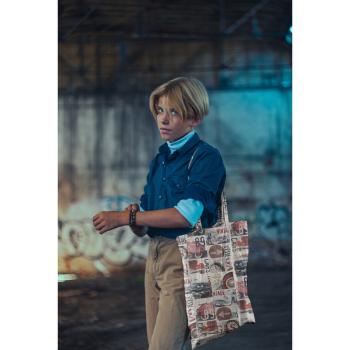 Preview: Canvas Vintage Cars Rot/Ecru